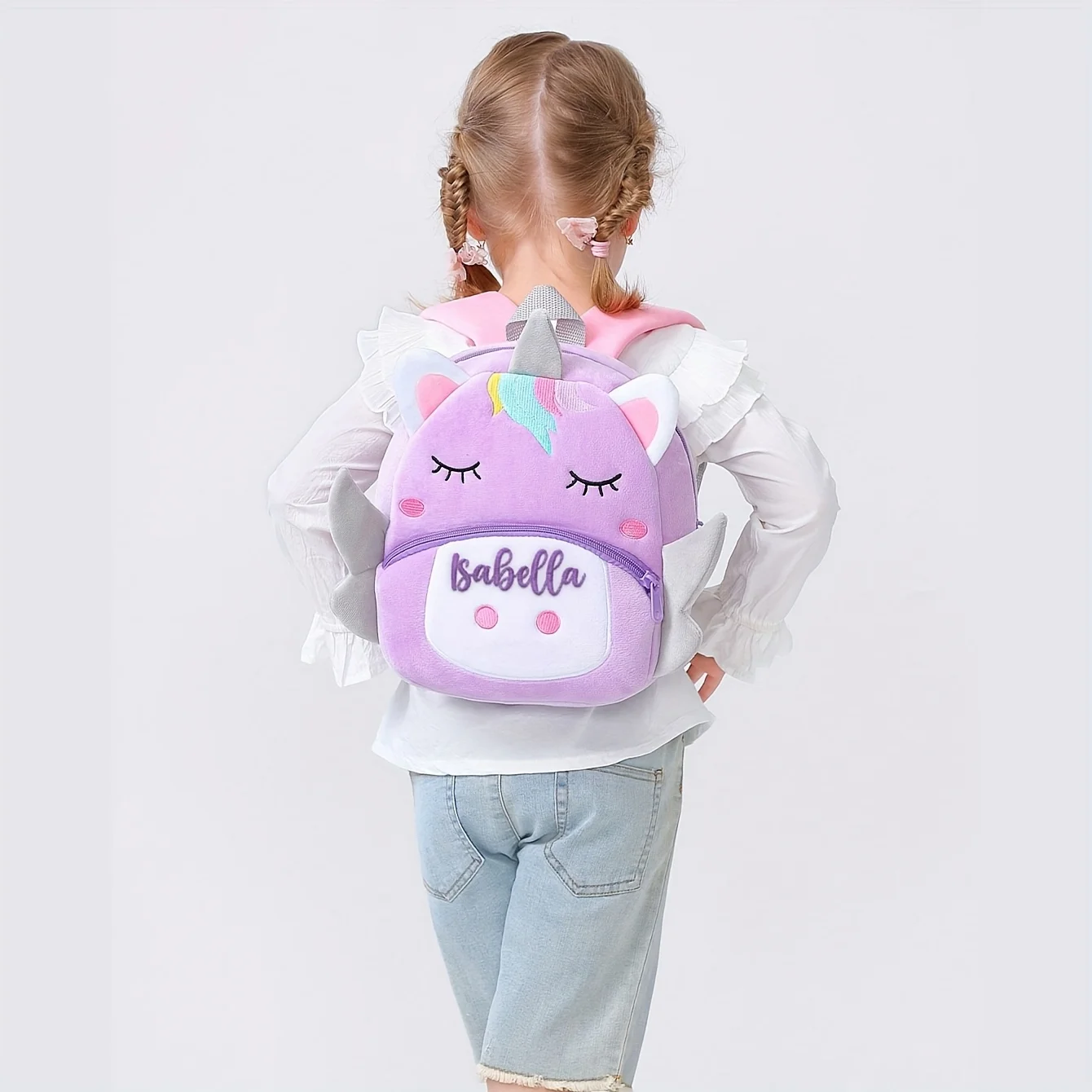 sac à dos peluche licorne