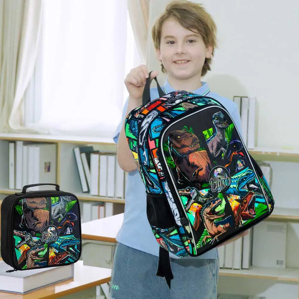 trousse dinosaure scolaire