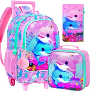 sac à dos enfant fille dauphin