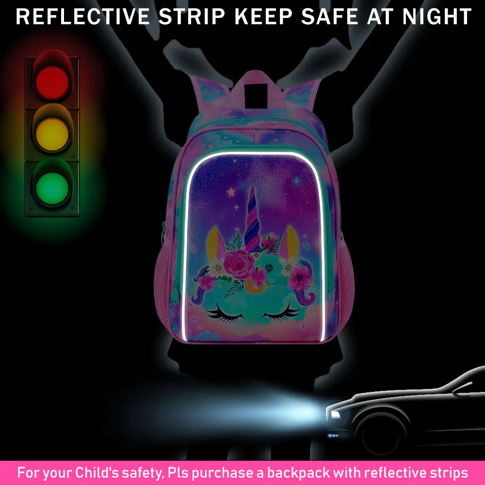 cartable fille motif licorne